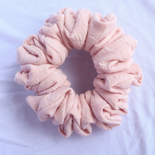 Chouchou rose (scrunchie)