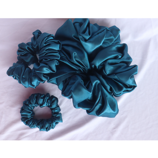 Chouchou bleu (scrunchie)
