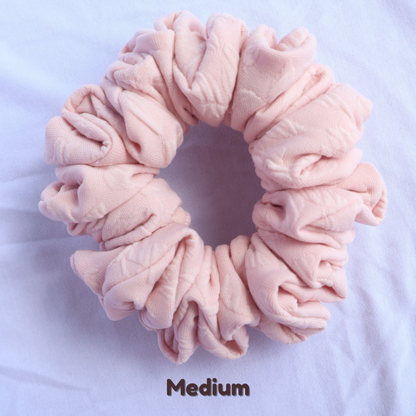 Chouchou rose (scrunchie)