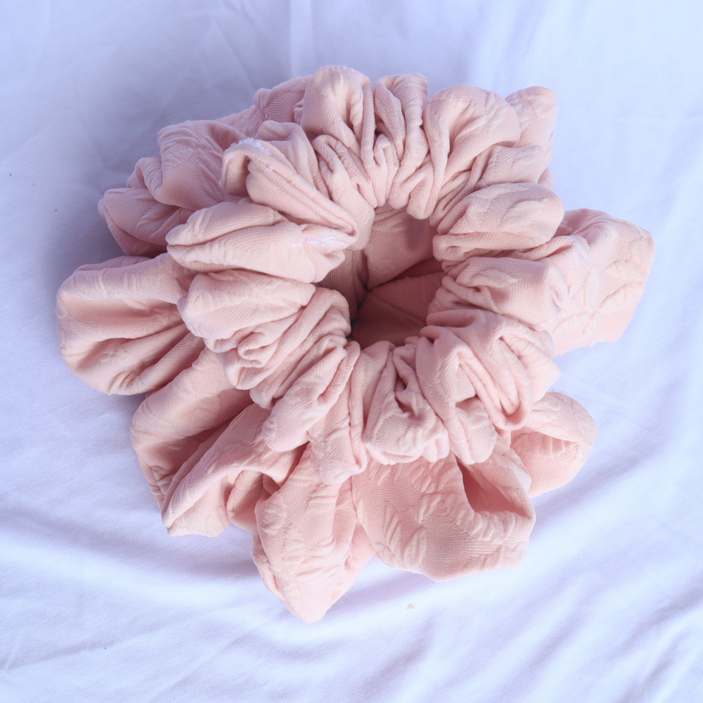 Chouchou rose (scrunchie)