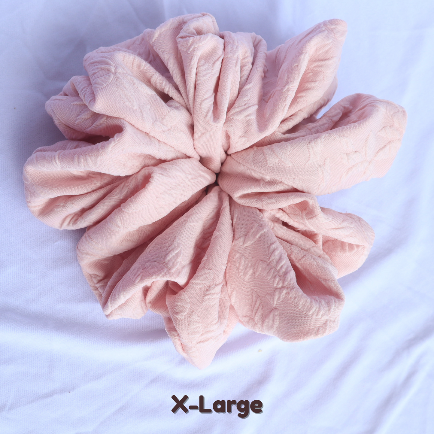 Chouchou rose (scrunchie)