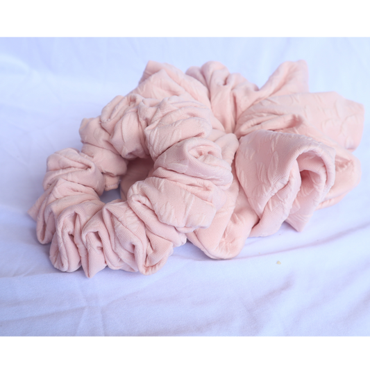 Chouchou rose (scrunchie)