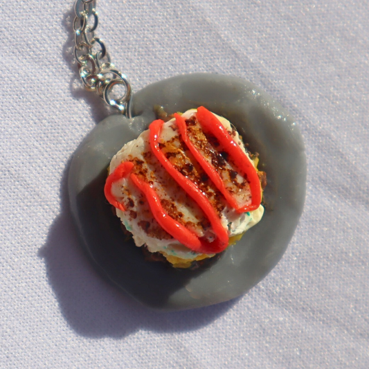 Collier Pâté chinois - bijoux nourriture miniature