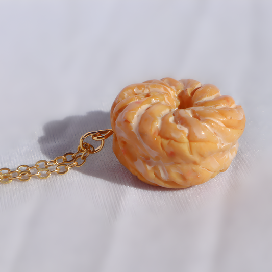 Collier Beigne - Roue de tracteur - bijoux nourriture miniature