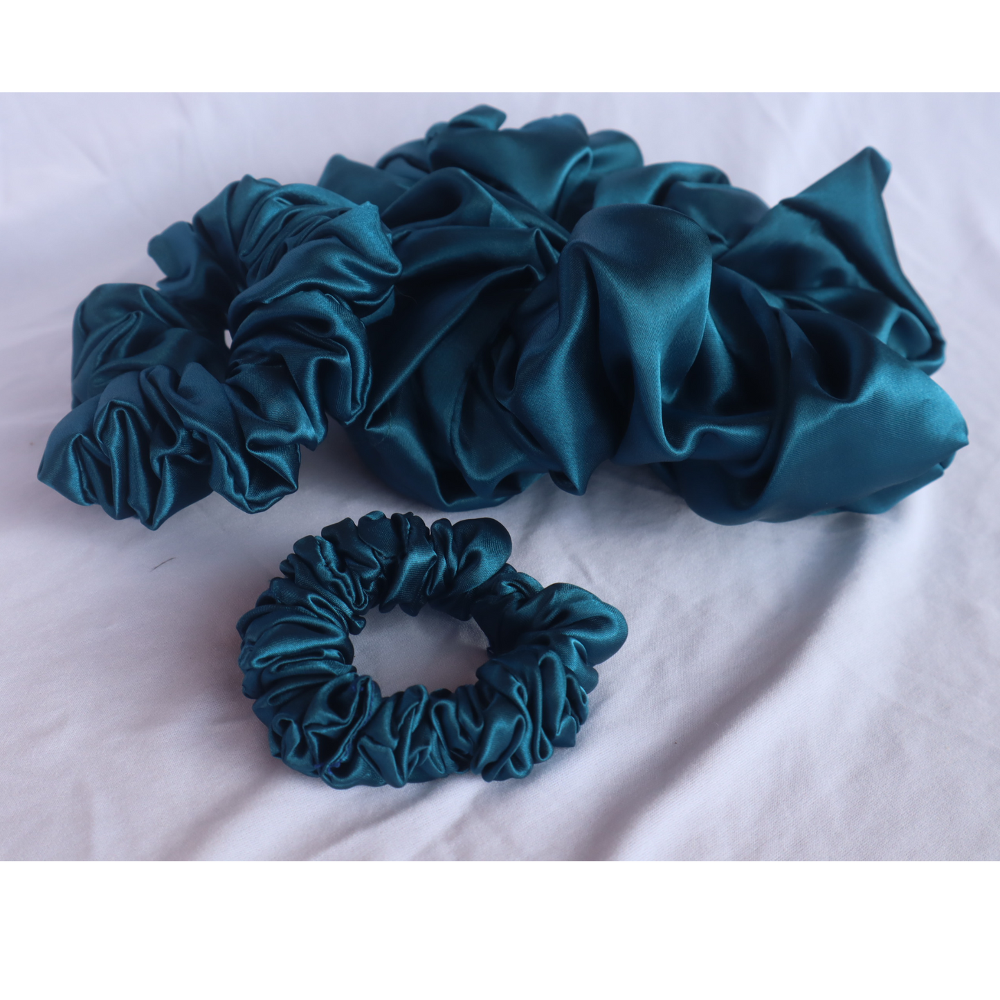Chouchou bleu (scrunchie)