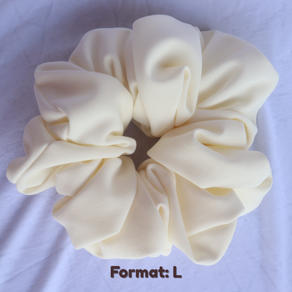 Chouchou crème (scrunchie)