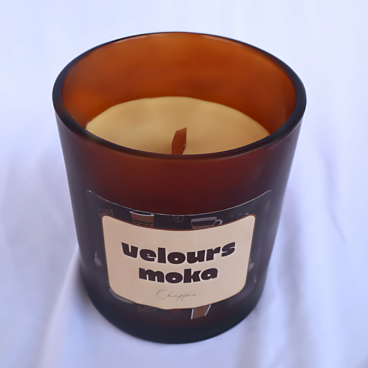 Grosse chandelle matinale — Velours moka