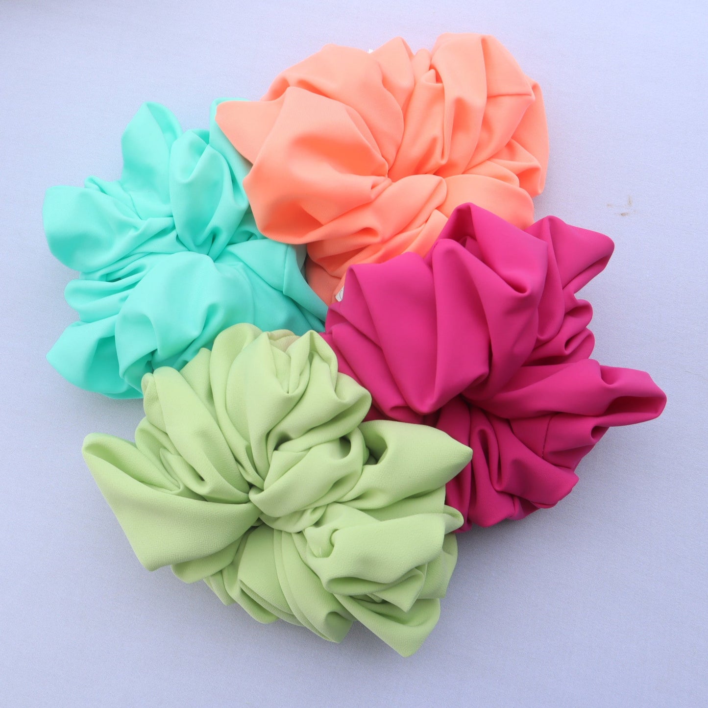 Chouchou turquoise fluo (scrunchie)